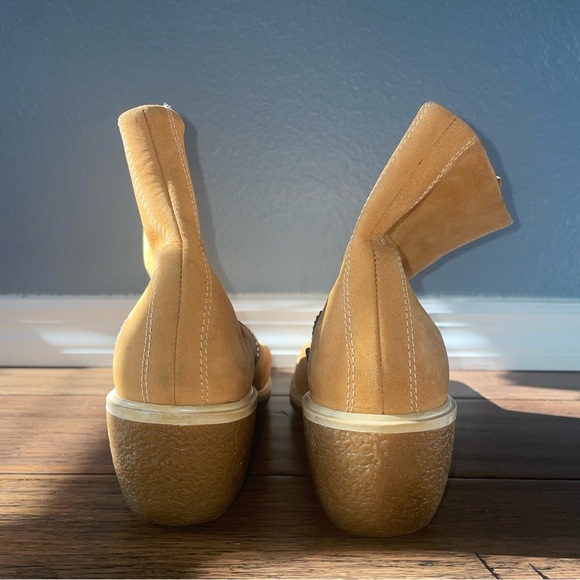 Y2K timberland boots ankle boots wedge boots heel leather boots zipper boots - Picture 6 of 16